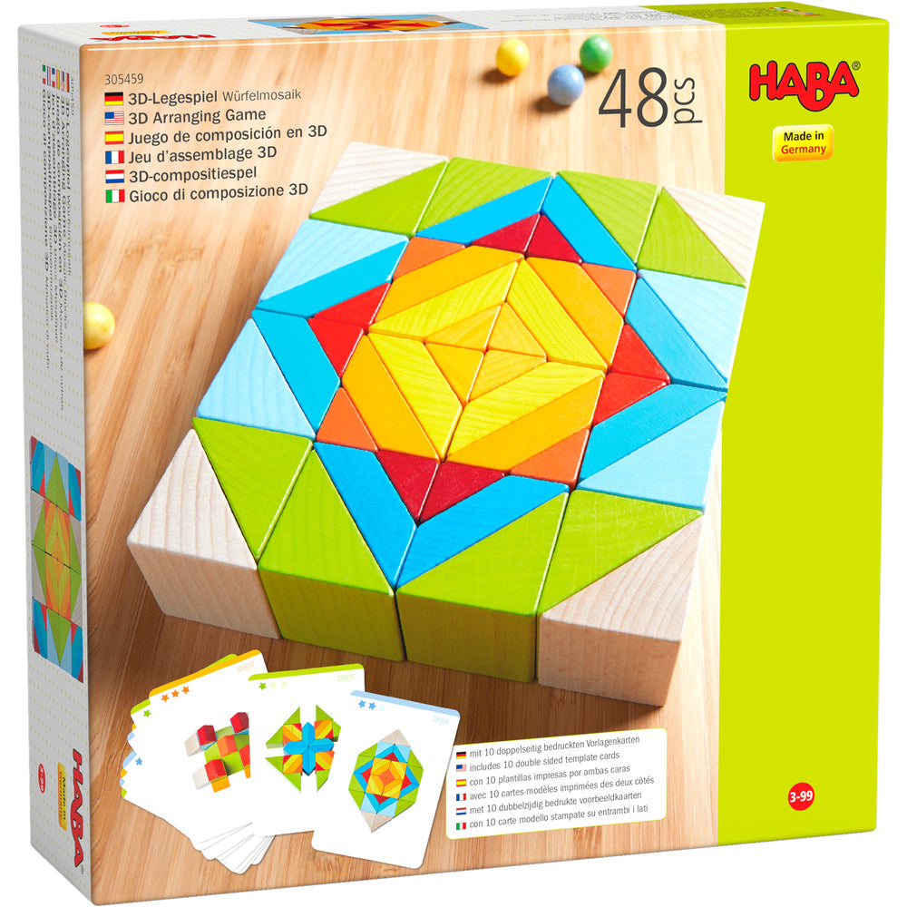 3D-compositiespel blokkenmozaïek