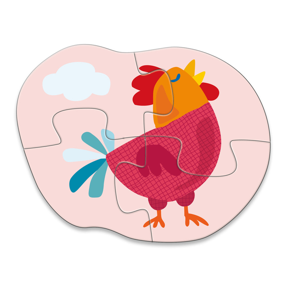 4 eerste puzzels Boerderij Haba