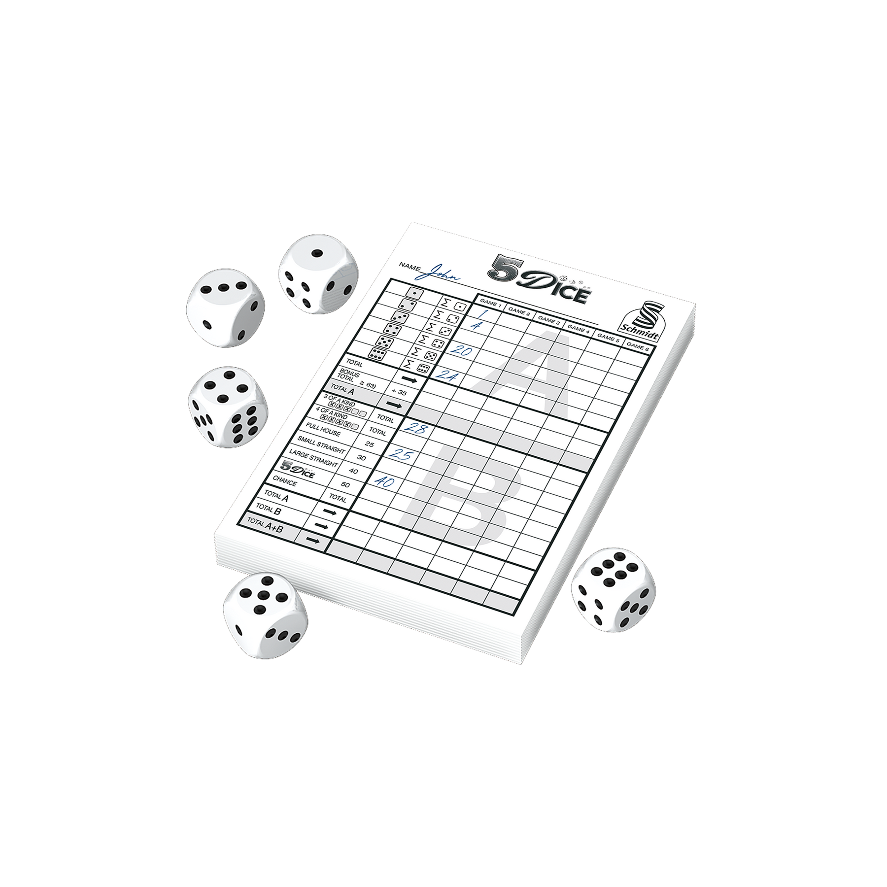 5 Dice small - Dobbelspel