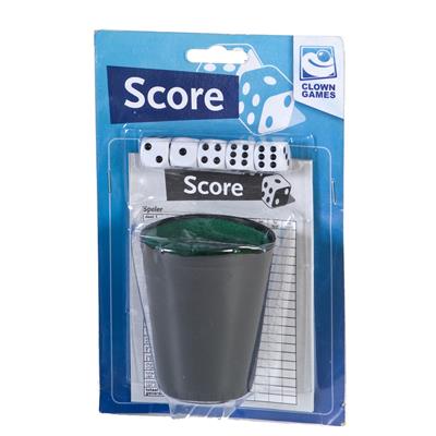 Clown dobbelset en scoreblok