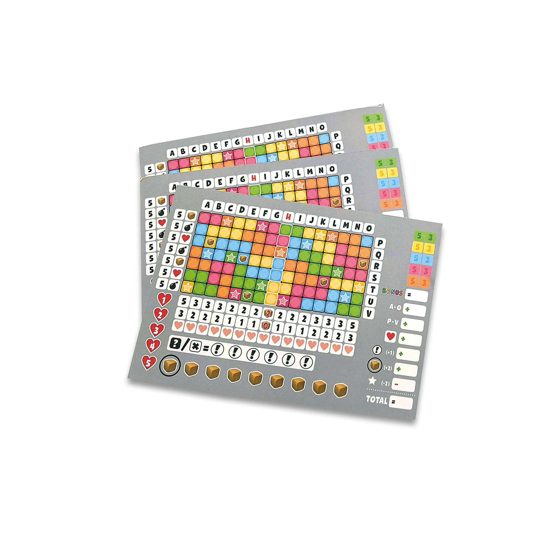 Scoreblokken Keer op Keer 2 drie stuks Level 1 - Dobbelspel