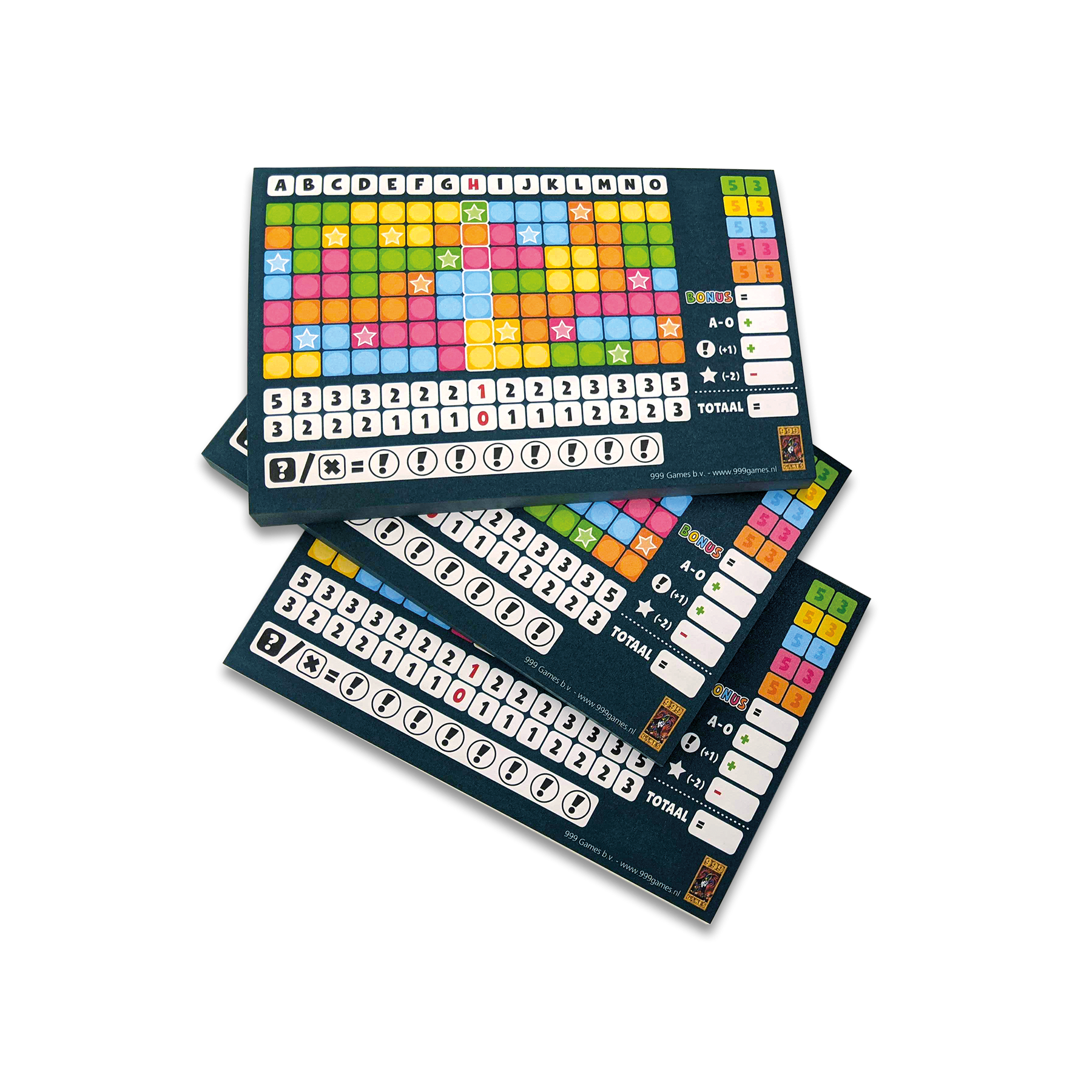 Scoreblokken Keer op Keer drie stuks Level 1 - Dobbelspel