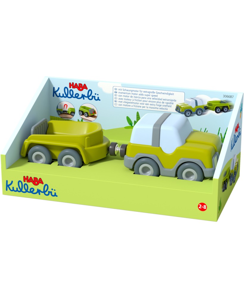 Kullerbü Terreinwagen met aanhanger