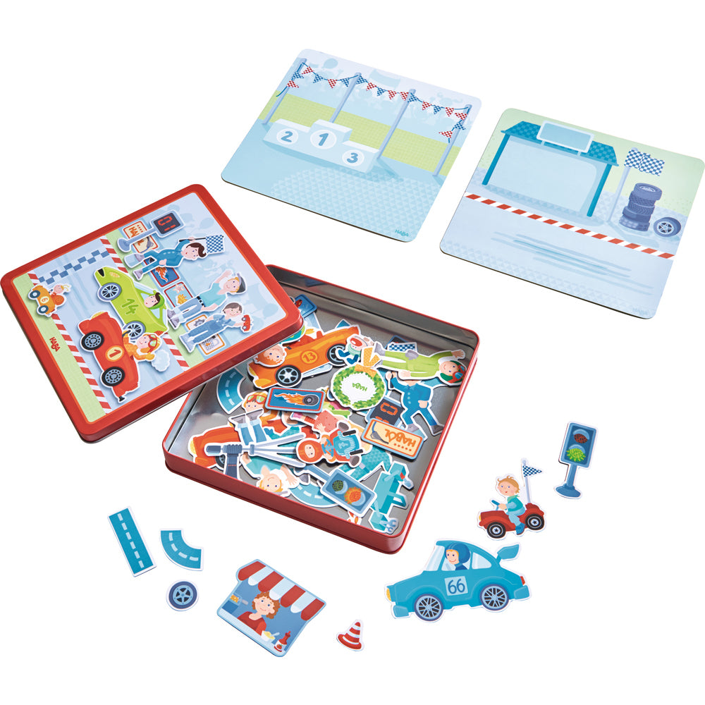 magneetspeldoos snelle sportwagens