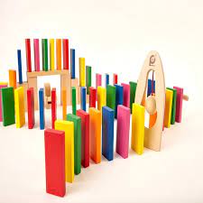 Tumbling dominoes