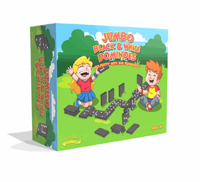 Jumbo Black & White Dominoes