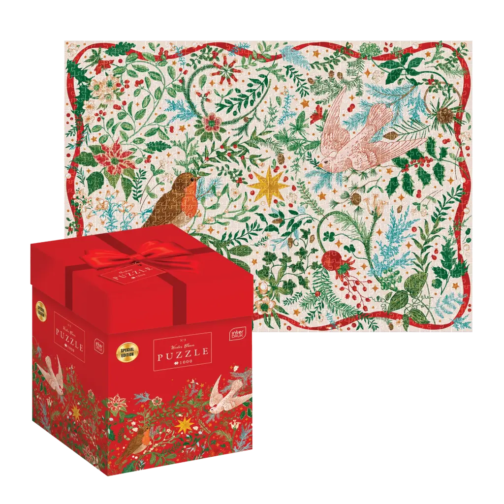 Puzzel Box: Christmas Flowers 3 - Interdruk