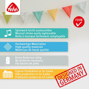 Fehn Mini muziekdoosje Kameleon