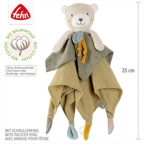 Fehn knuffeldoekje beer fehnnatur