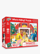 Galt Puzzle Who's Hiding? Farmyard fun 20 stukken