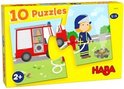 10 puzzles Haba hulpvoertuigen