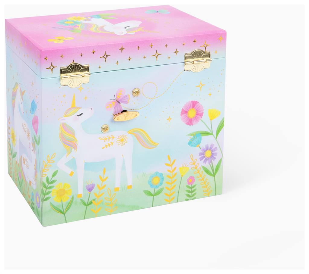 Muziekdoos Floral Unicorn met 2 laden