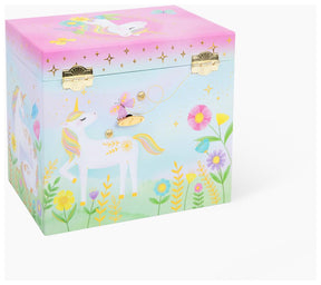 Muziekdoos Floral Unicorn met 2 laden