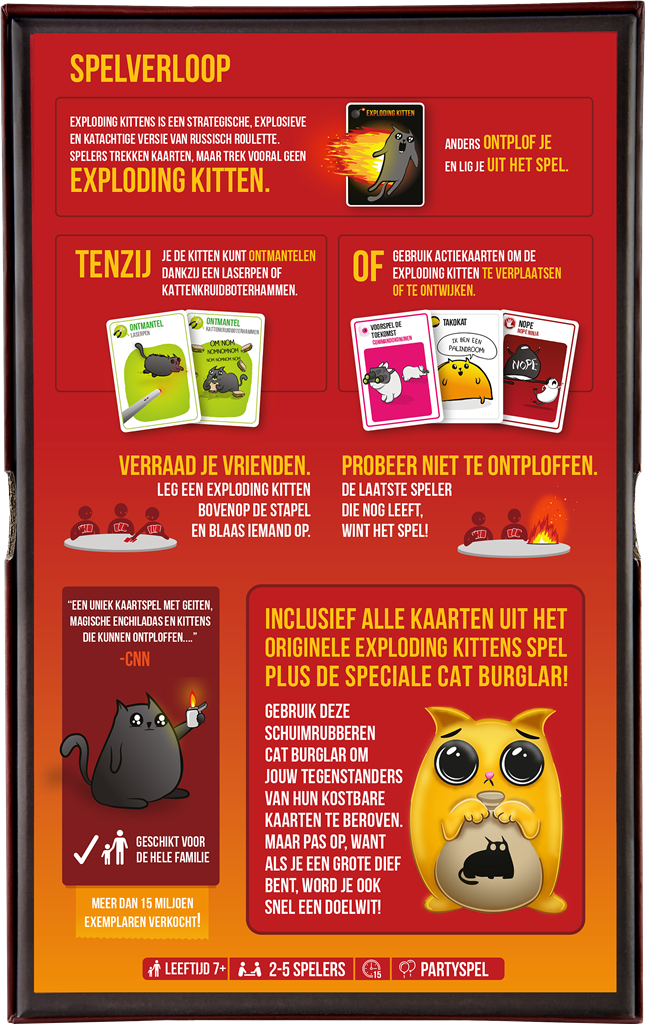 Exploding kittens - Cat burglar editie