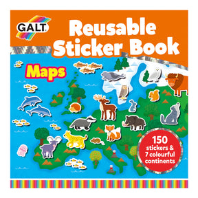Galt Reusable sticker book maps