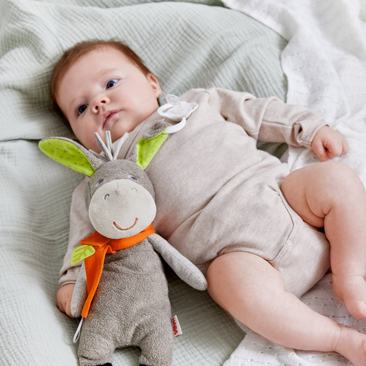 Speenkettingknuffel Ezel Elwood
