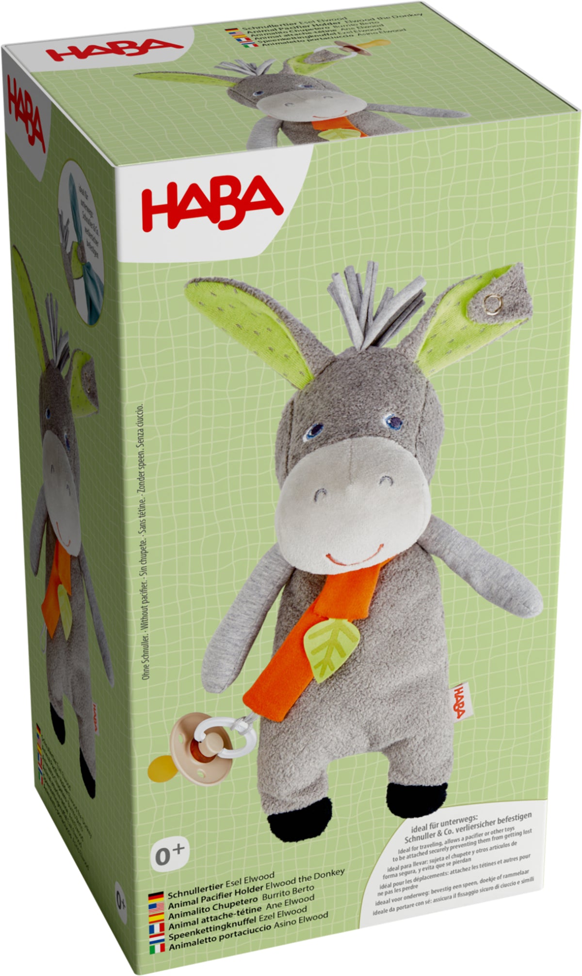 Speenkettingknuffel Ezel Elwood