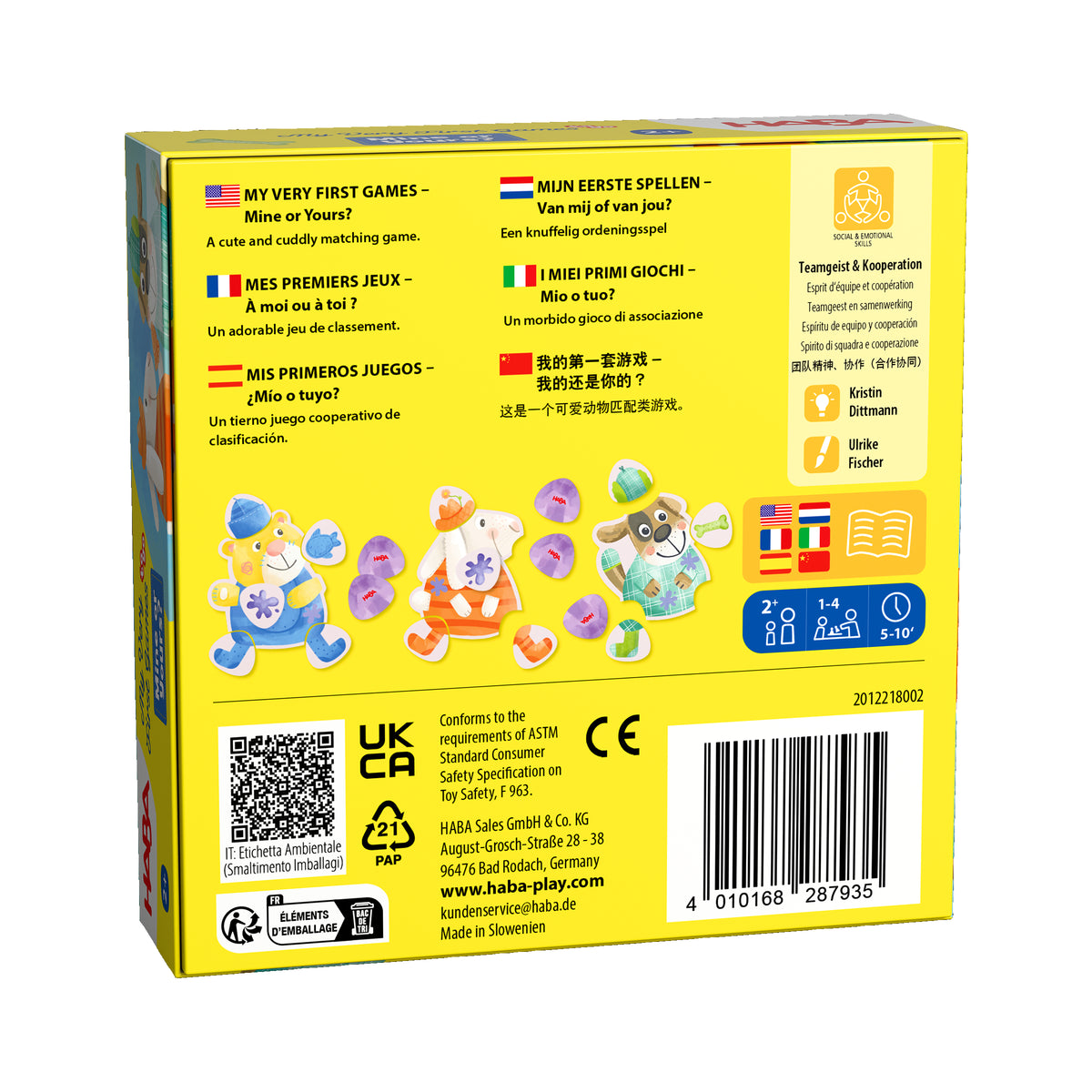 Mijn eerste spellen Van mij of van jou?