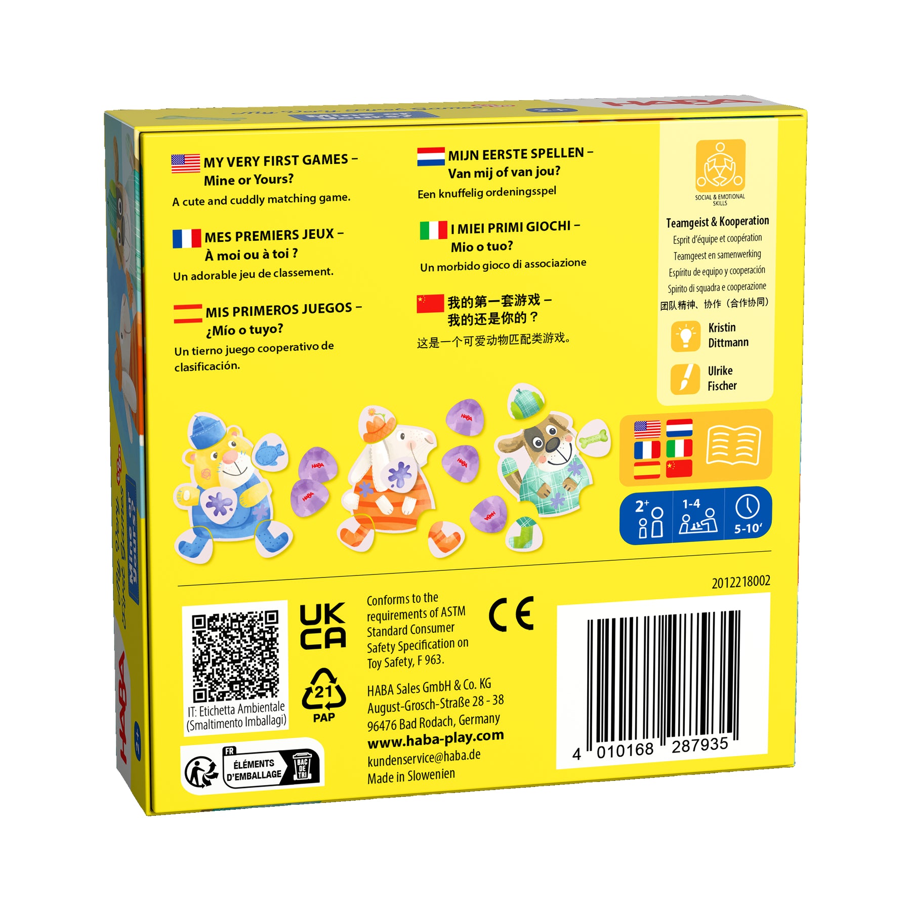 Mijn eerste spellen Van mij of van jou?