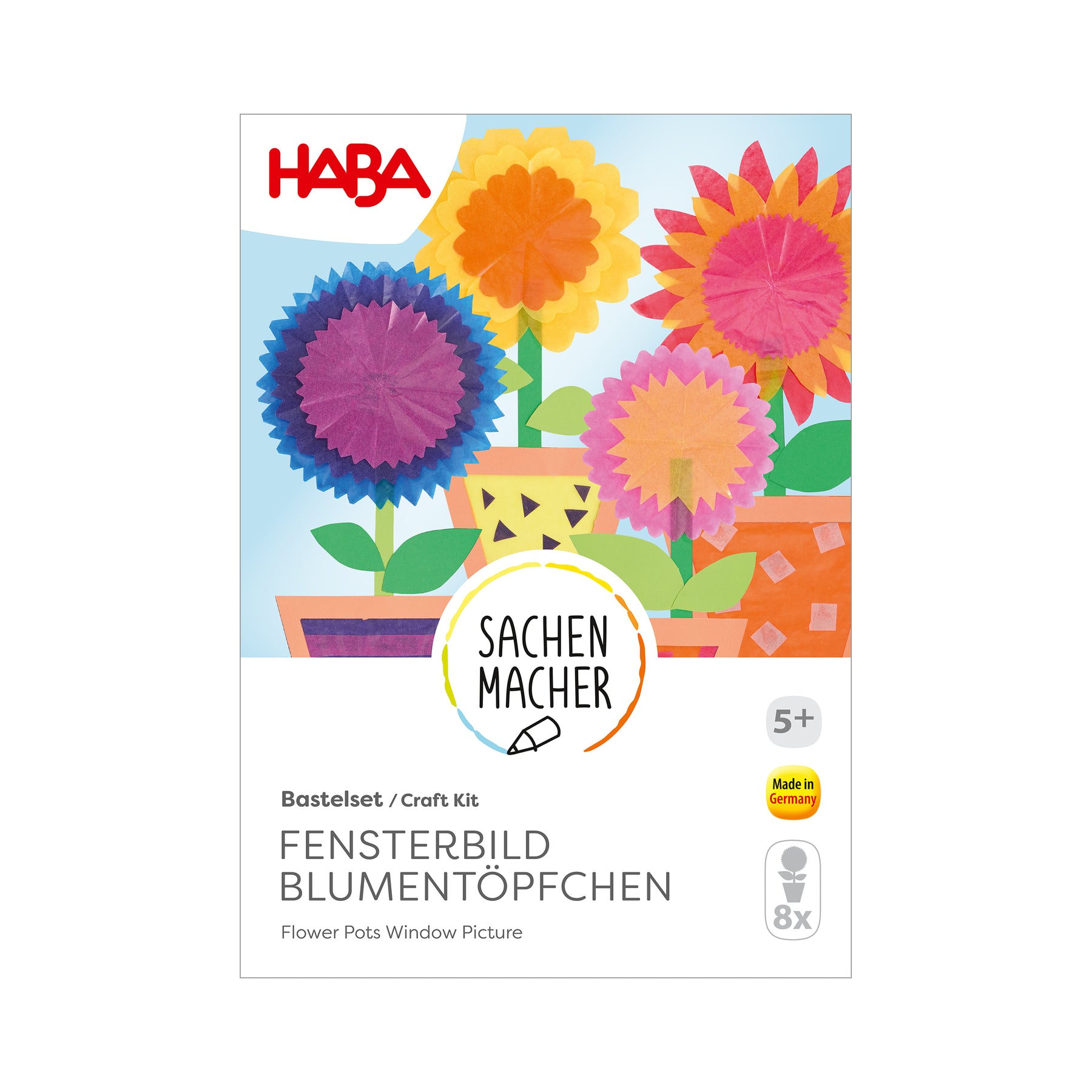 Knutselset - raamdecoratie Bloempot