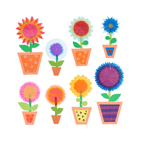Knutselset - raamdecoratie Bloempot