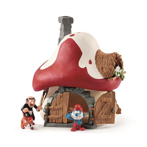 Smurfenhuis met 2 figuurtjes