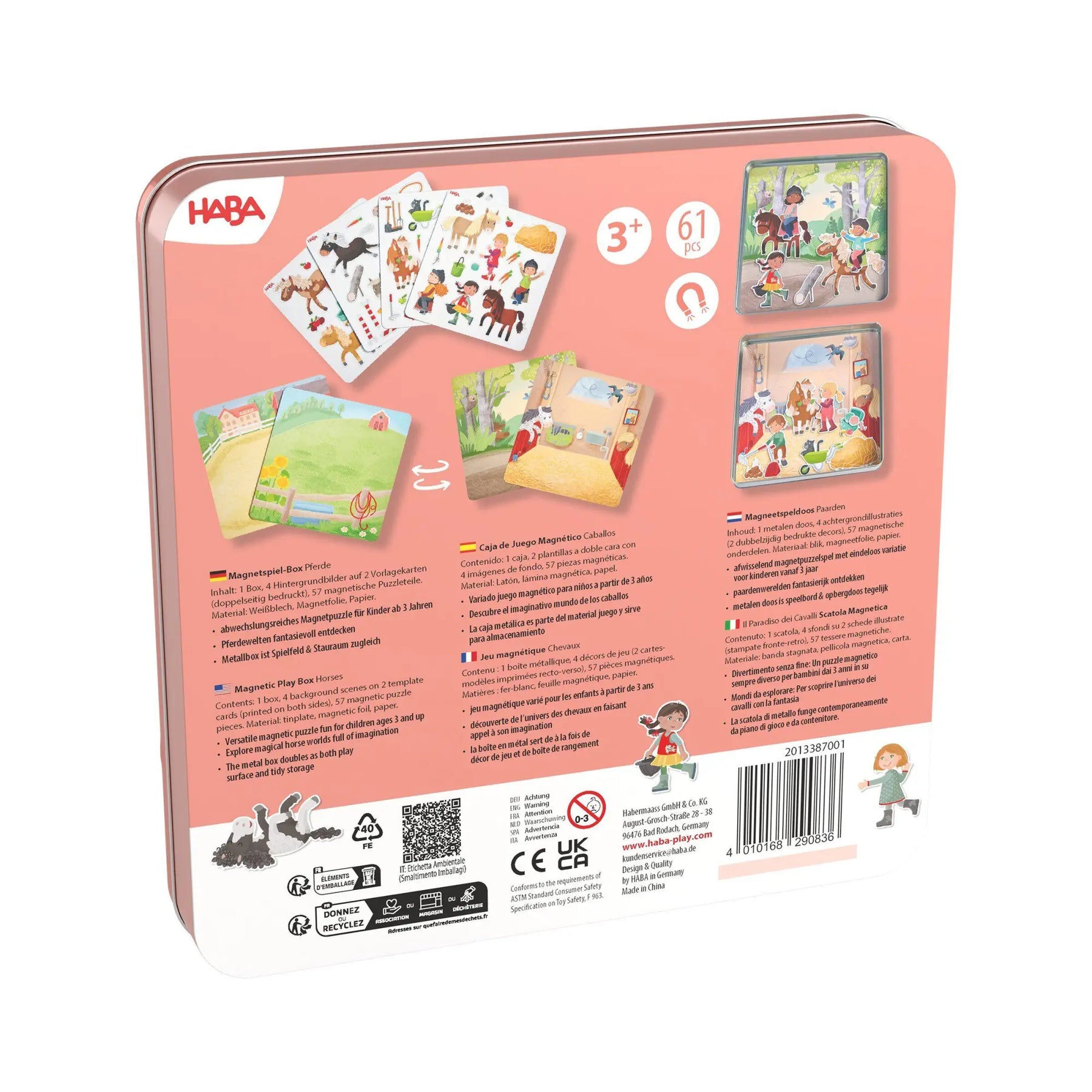 Magneetspeldoos Paarden