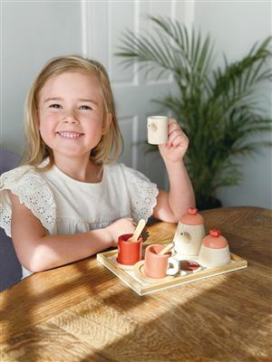Theeset met dienblad Mentari