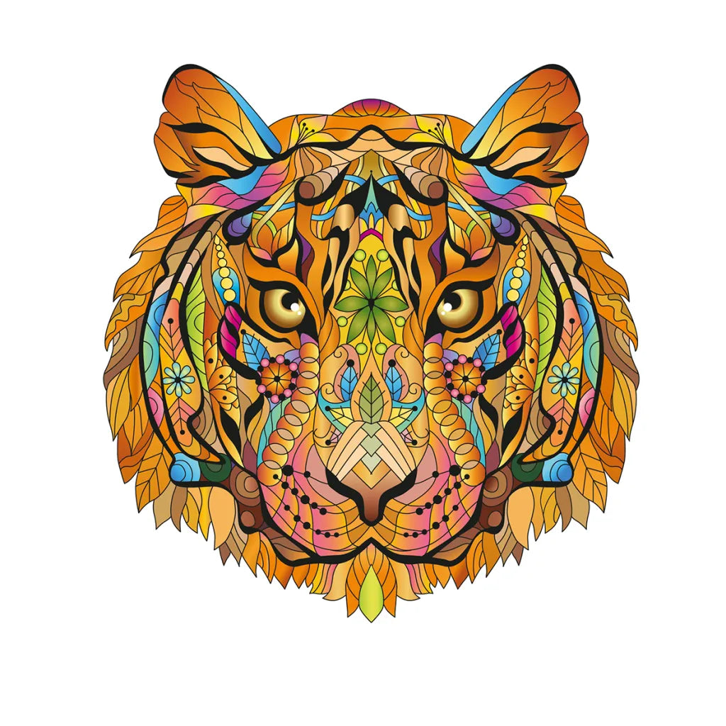 Rainbowooden puzzles Tiger 138 stukken