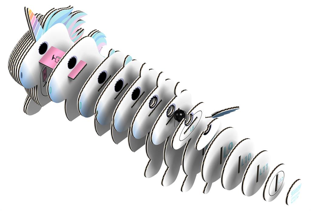 Eugy 3D Eenhoorn hemel