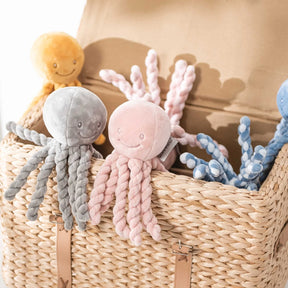 Nattou Muziek Knuffel octopus Lapidou lichtblauw