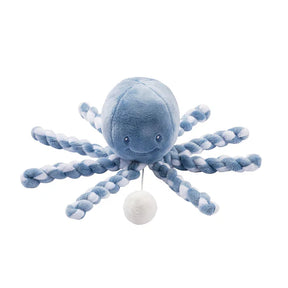 Nattou Muziek Knuffel octopus Lapidou lichtblauw