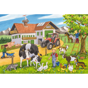 Op de Boerderij - 3 x 24 stukjes - puzzel