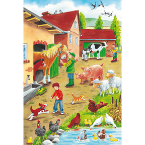 Op de Boerderij - 3 x 24 stukjes - puzzel