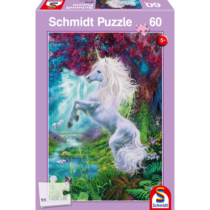 Puzzle eenhoorn 60 stukken Schmidt