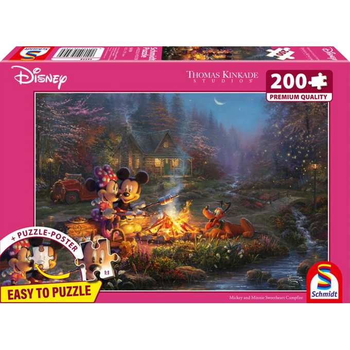 Disney, Mickey & Minnie - 200 stukjes - puzzel