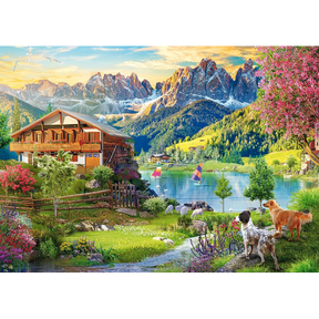 Relaxing in the dolomites - 1000 stukken - puzzel