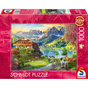 Relaxing in the dolomites - 1000 stukken - puzzel