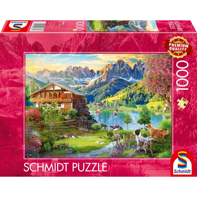 Relaxing in the dolomites - 1000 stukken - puzzel