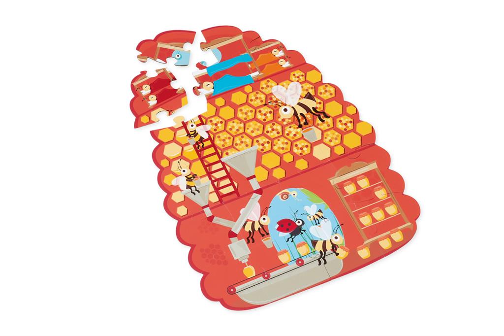 Puzzel Bijen in en uit