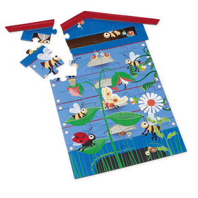 Puzzel Bijen in en uit