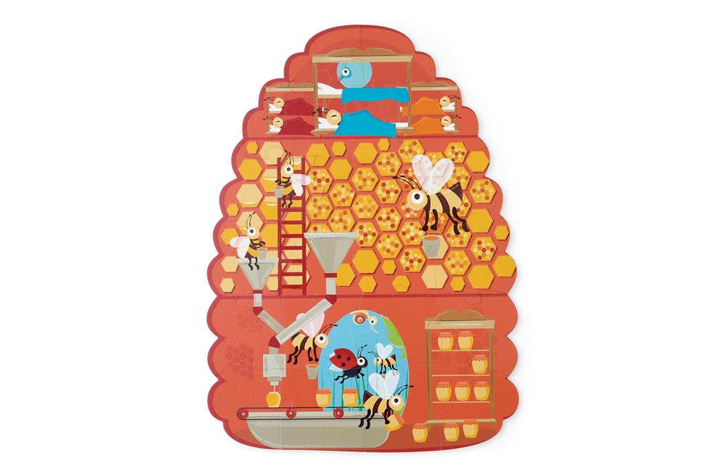 Puzzel Bijen in en uit