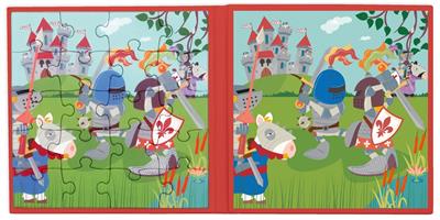 Magnetisch Puzzelboek to go - Ridders