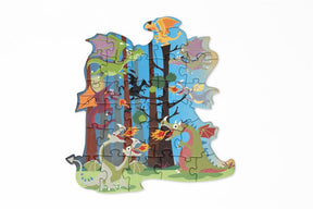 Contour Puzzel Draken