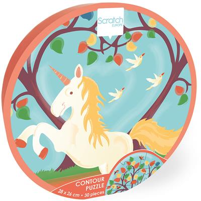 Contour Puzzel Eenhoorn