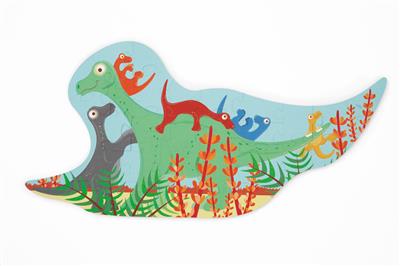 Contour Puzzel Dino