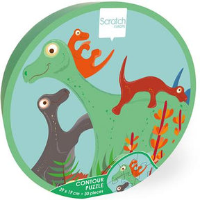 Contour Puzzel Dino