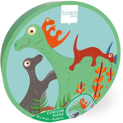 Contour Puzzel Dino