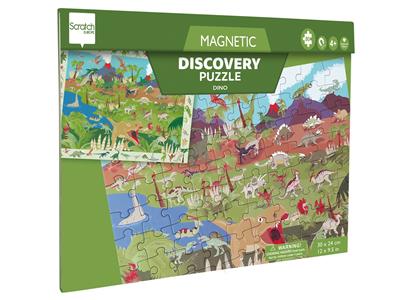2 IN 1 MAGNETISCHE PUZZEL - DISCOVERY GAME - DINO