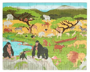2 IN 1 MAGNETISCHE PUZZEL - DISCOVERY GAME - SAVANNE